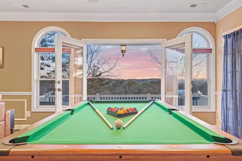 Challenge your family and friends to a game of pool