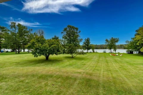 View from balcony. HUGE yard!