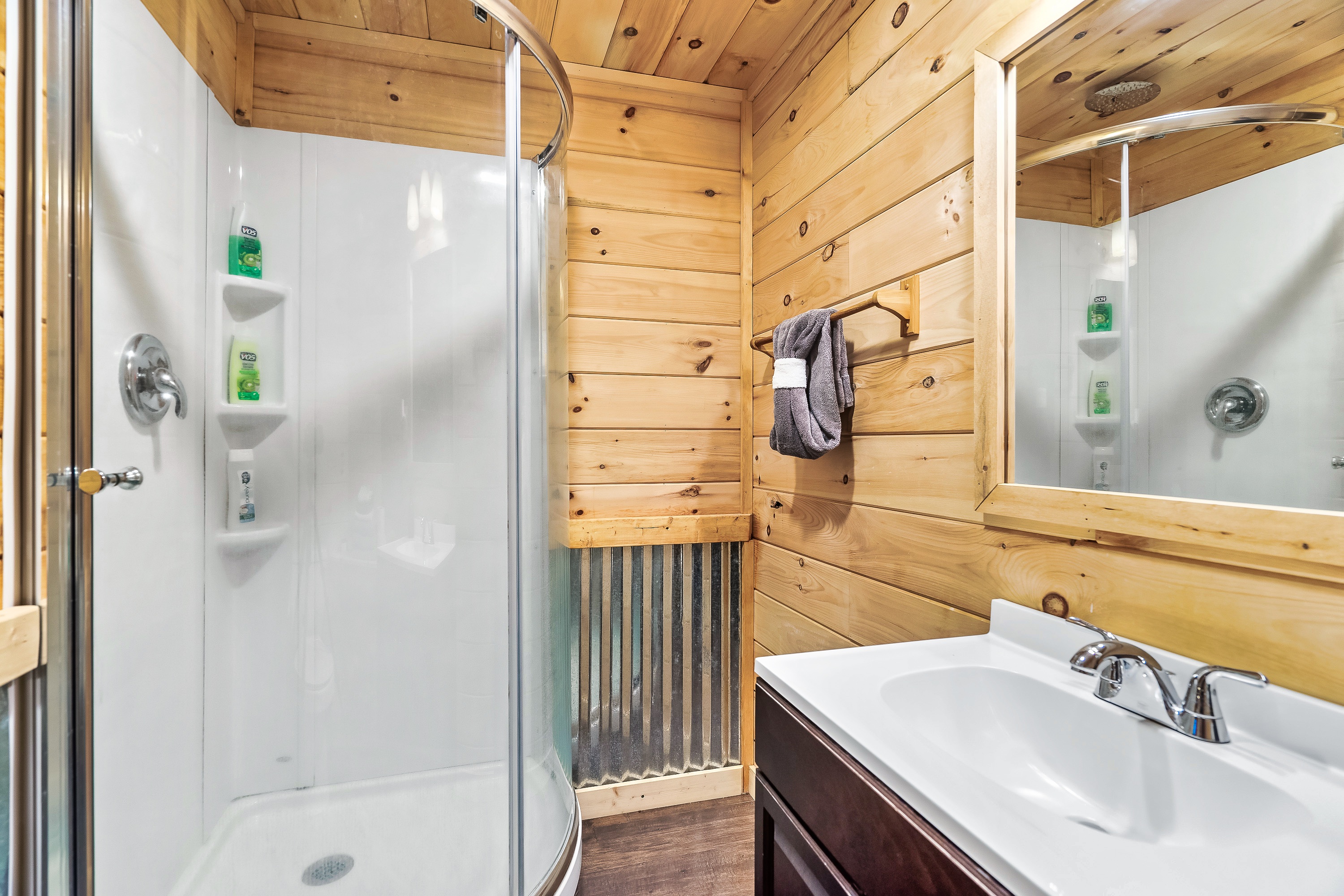 Downstairs full bathroom with standup shower
