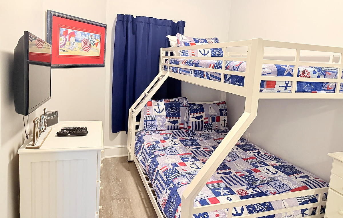 Twin over full bed bunks