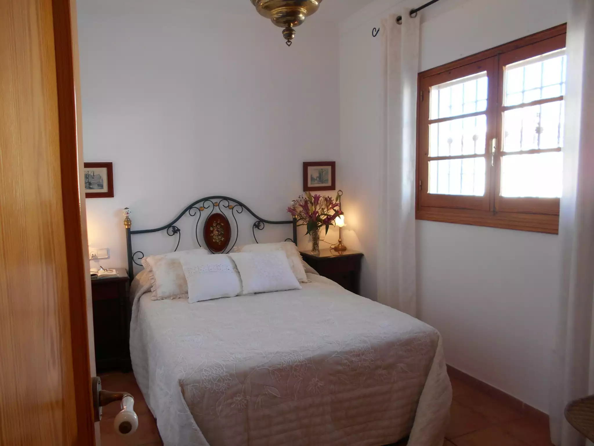 Bedroom with built-in cabinet and air conditioning (hot/cold). - Apartment in Chipiona, Costa de la Luz, Andalucia - Chipiona