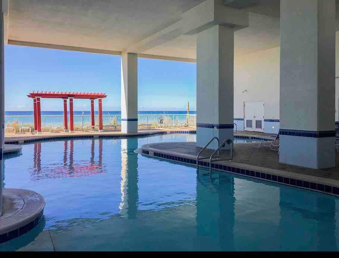 Plenty of pools! This is the one! Majestic Beachfront Condo!