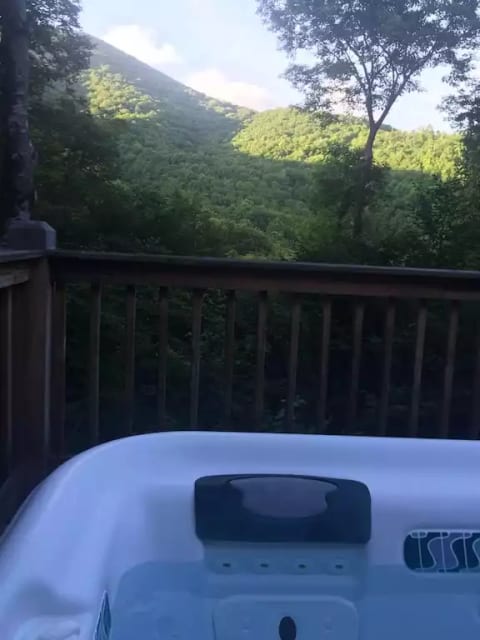 Evening from the hot tub