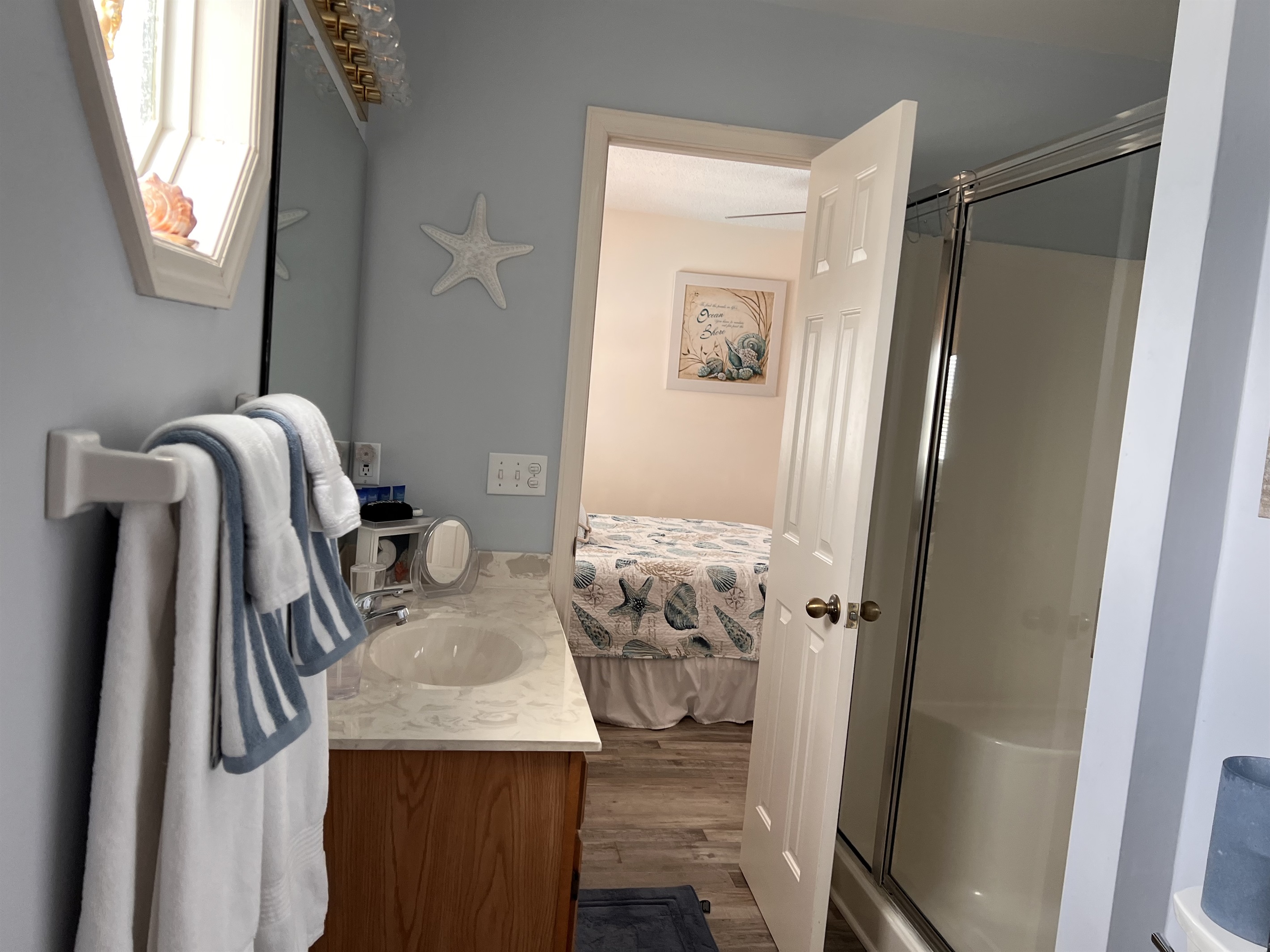 Jack n Jill bathroom downstairs Jack n Jill bathroom downstairs - The C's By The Sea - Holden Beach