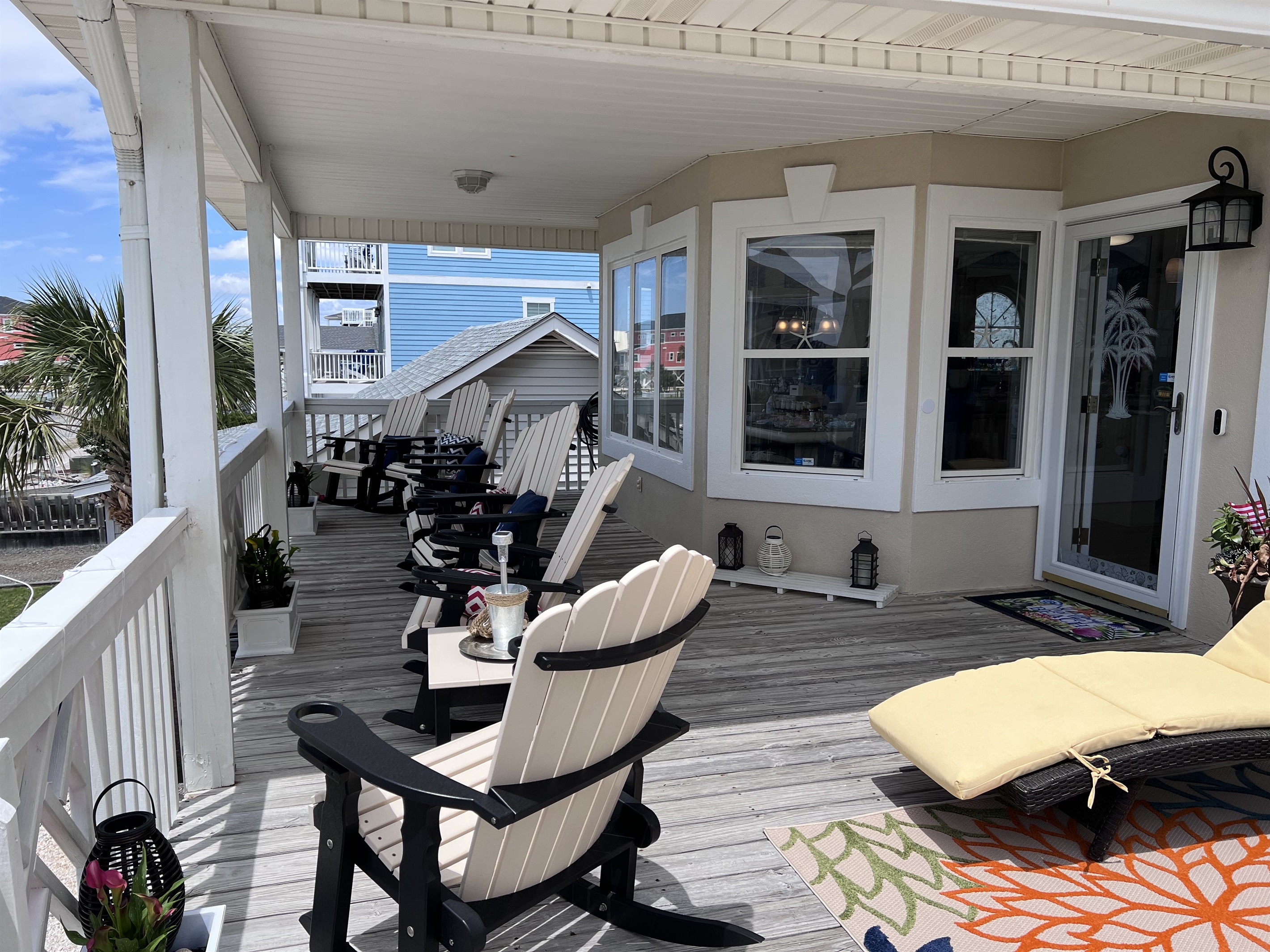 front porch with rockers front porch with rockers - The C's By The Sea - Holden Beach