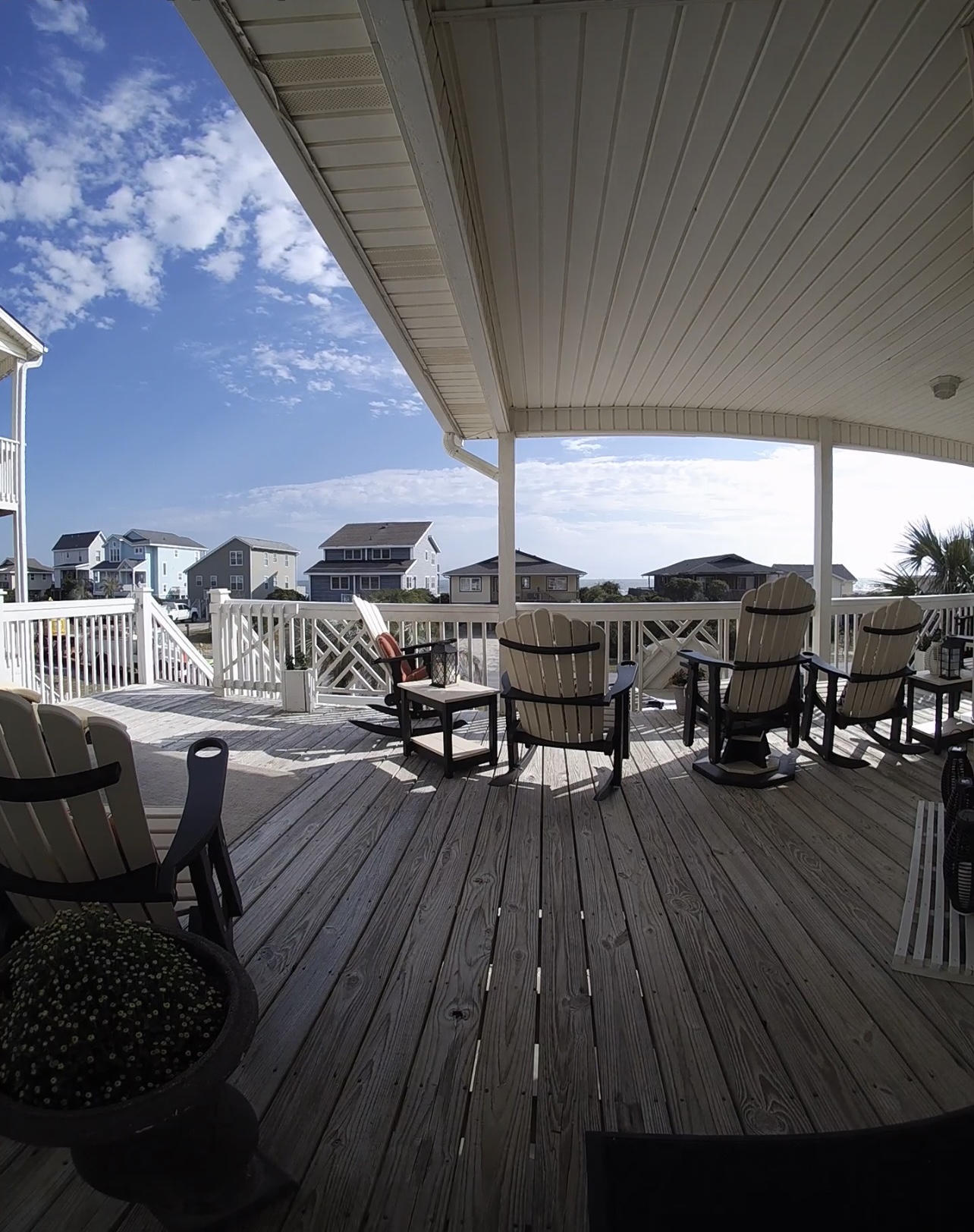 Rocking your cares away looking at over the beach! Rocking your cares away looking at over the beach! - The C's By The Sea - Holden Beach