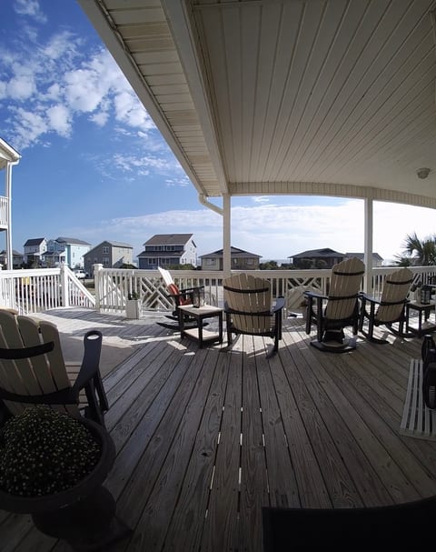 Rocking your cares away looking at over the beach!