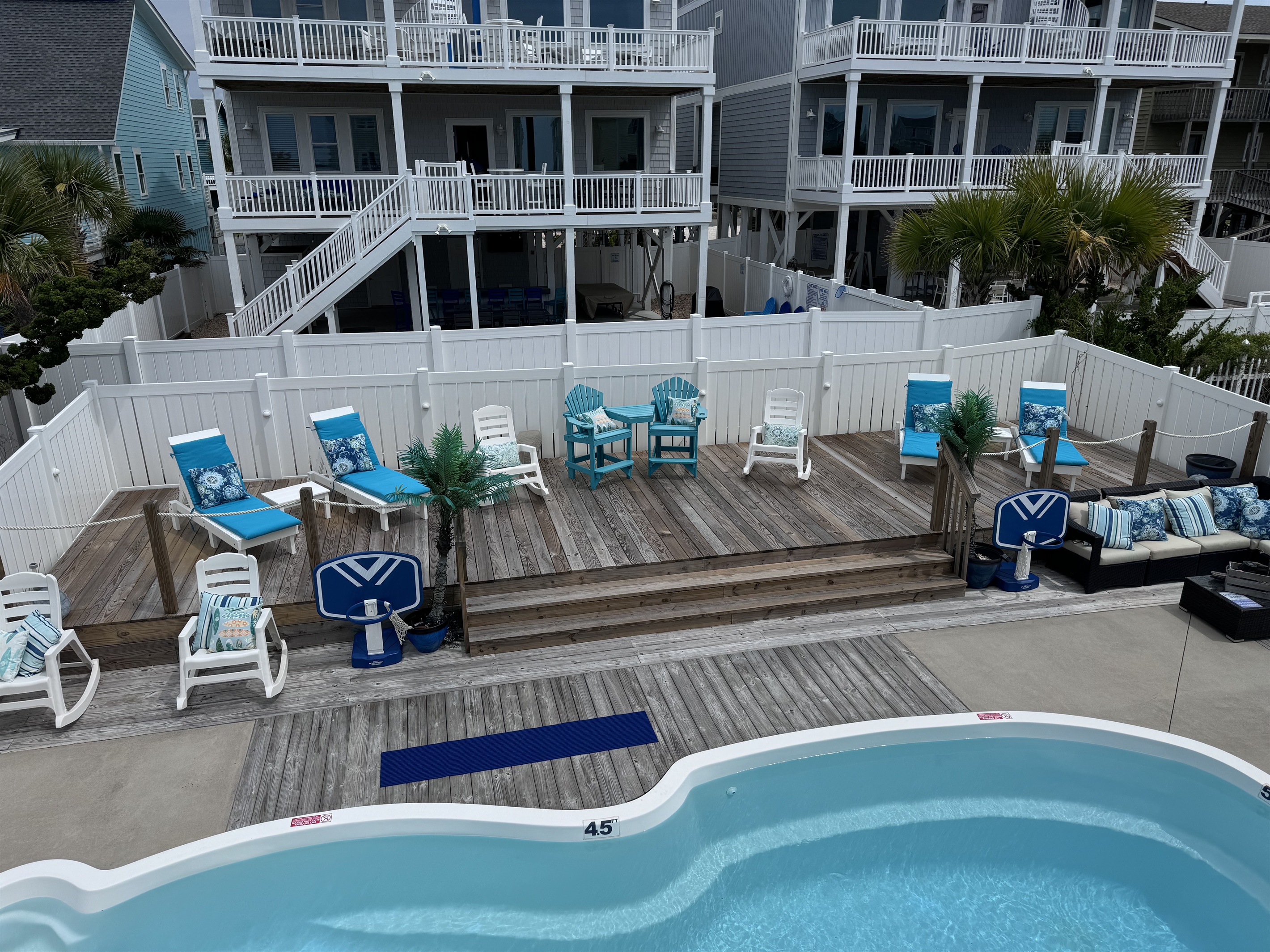 back deck with polywood recliners back deck with polywood recliners - The C's By The Sea - Holden Beach
