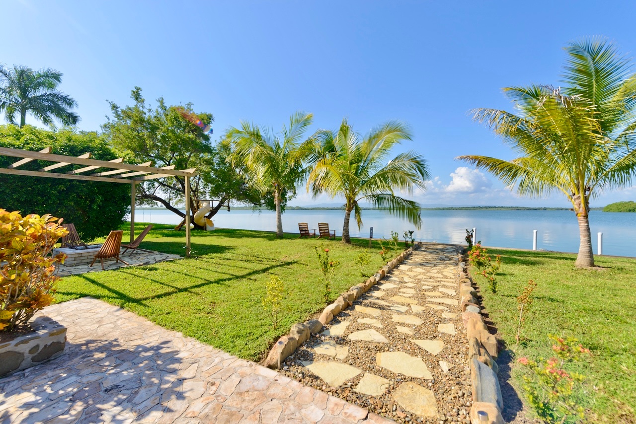 Step outside to watch for dolphins and manatees