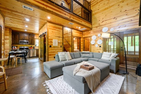 Kick back in the living room with board games or YouTube TV after hiking one of the nearby trails!