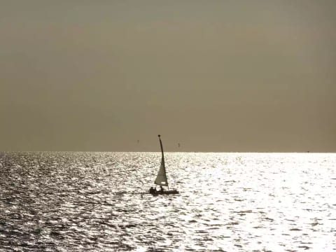 The Pamlico Sound is famous for it's winds and wide expanses of shallow water