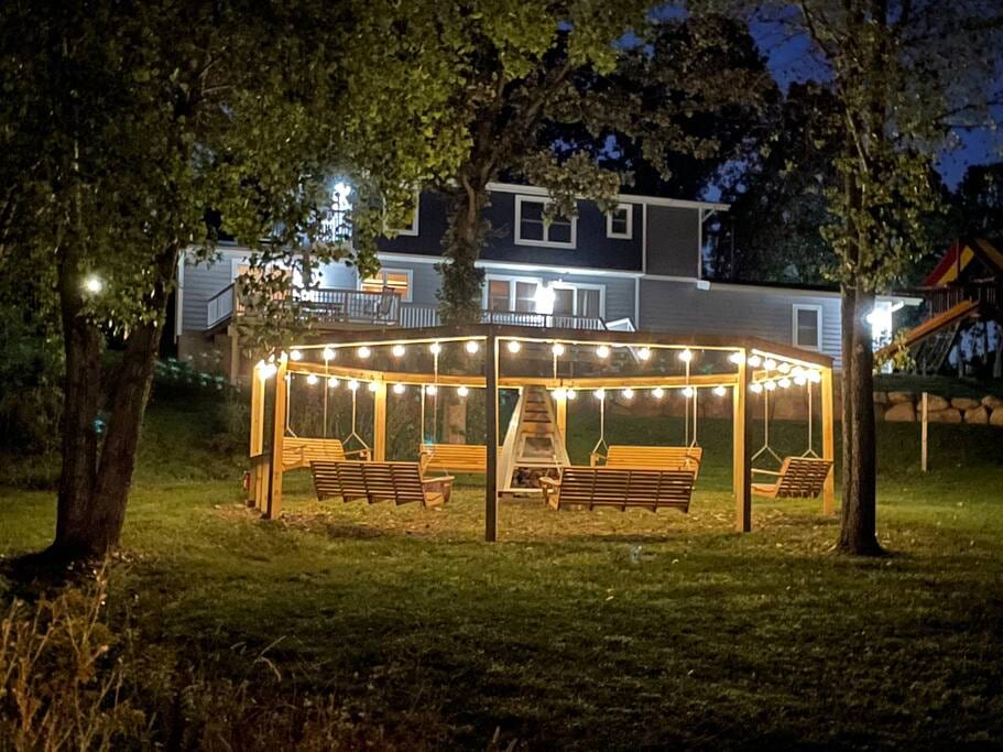 Smores anyone?  Warm yourself with this unique firepit experience with a massive 6 foot tall fire tower.  We provide the firewood! 
