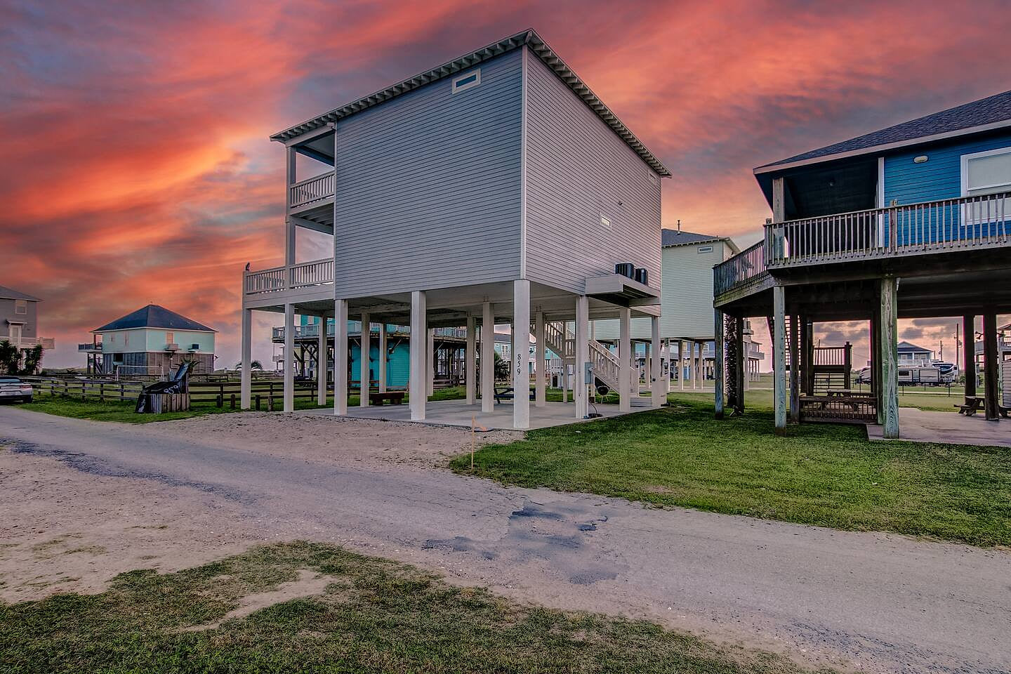 Enjoy the Beautiful sunsets in Crystal Beach !
