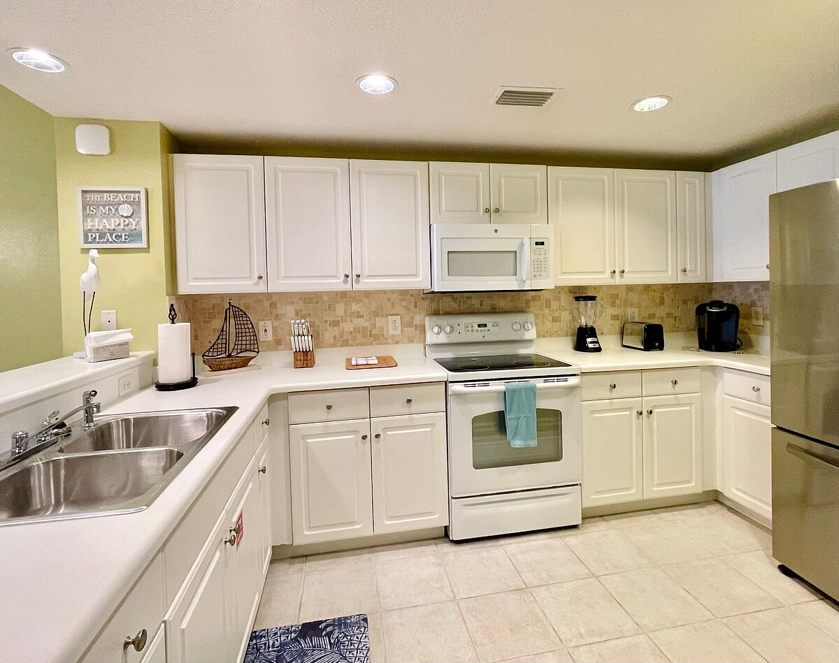 Fully stocked kitchen