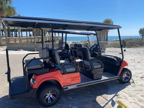Tropical Breeze Beach Home Heated Pool & Golf Cart