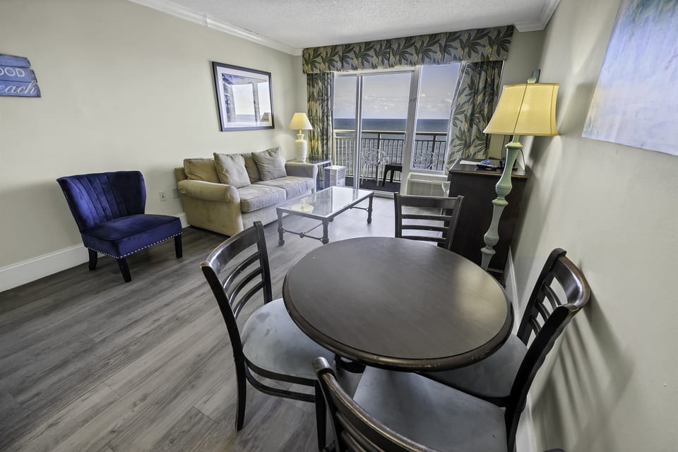 Large Living Area with Views of the Ocean, Beautifully Decorated