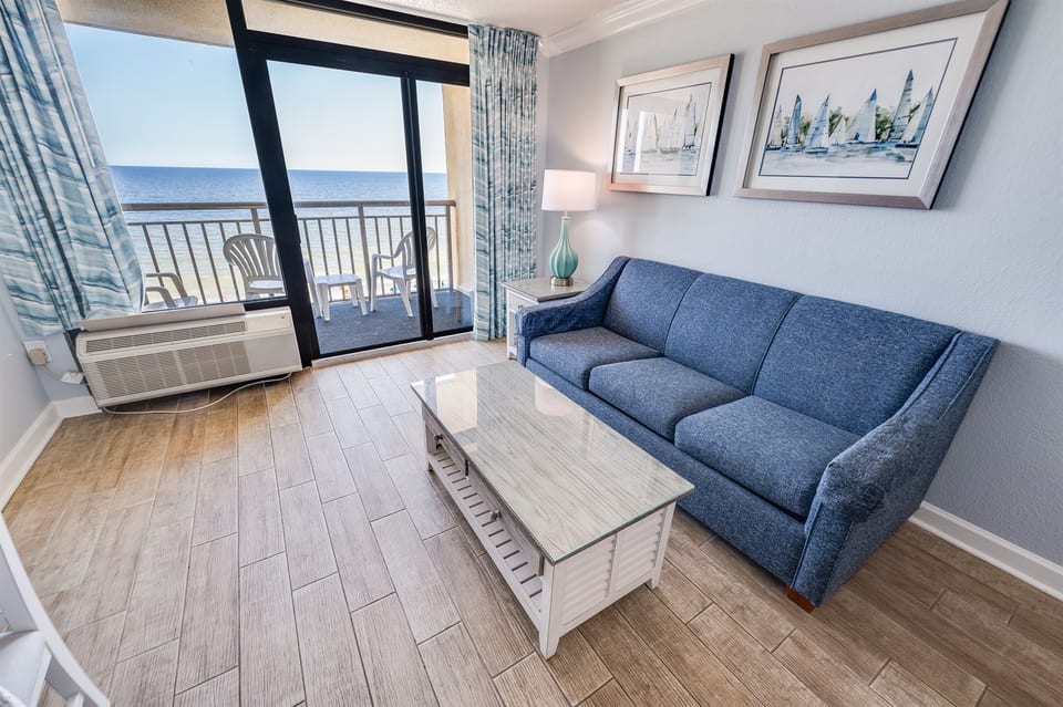 Large Living Area with Views of the Ocean, Beautifully Decorated