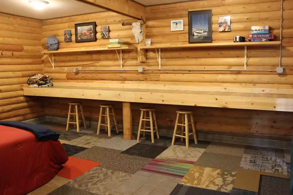 Plenty of counter space for laptops, games, puzzles, and more!