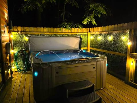New Hot Tub at Night