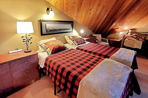"Tamarack" is one of our huge upstairs bedrooms.