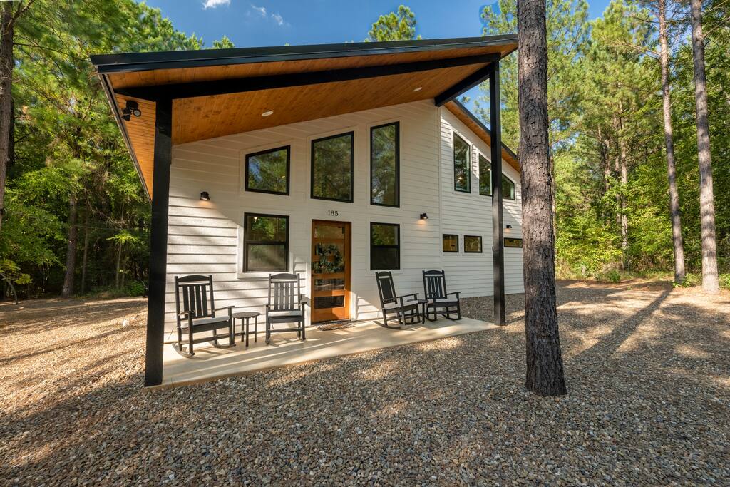 Kick back in the rocking chairs on the front porch