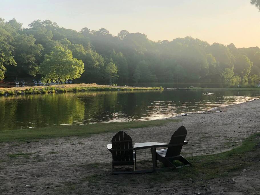 The best swimming spot in McCurtain County - the swim beach in Beaver's Bend State Park!
