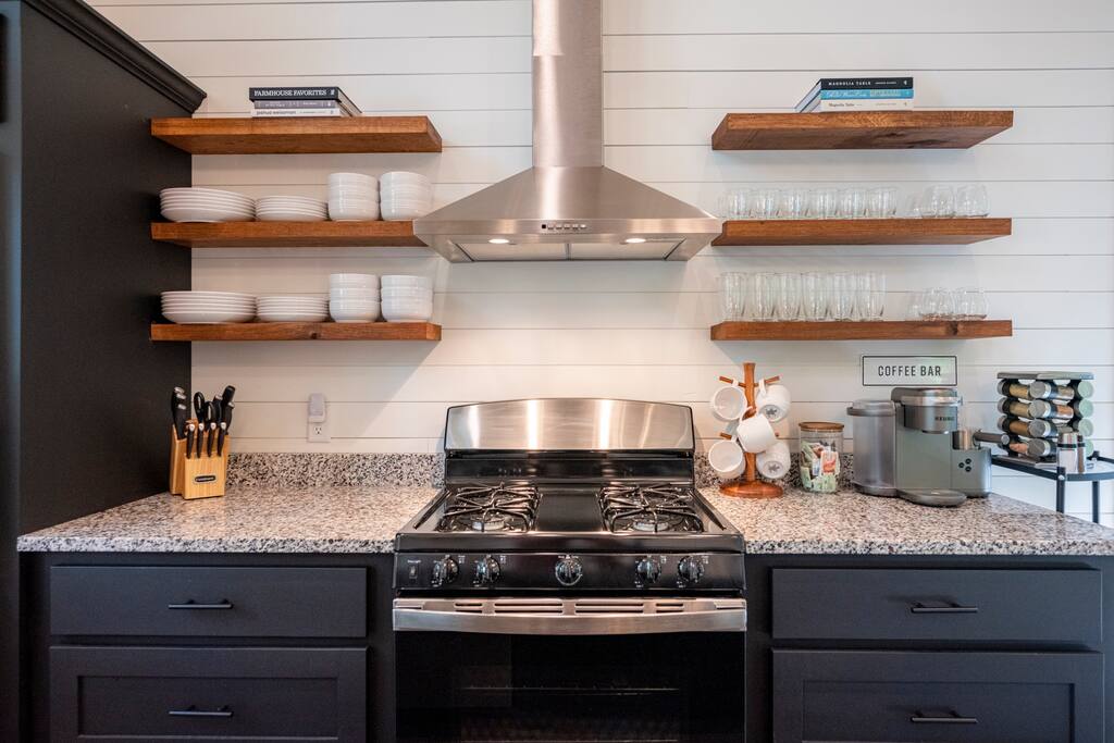 Fully stocked kitchen
