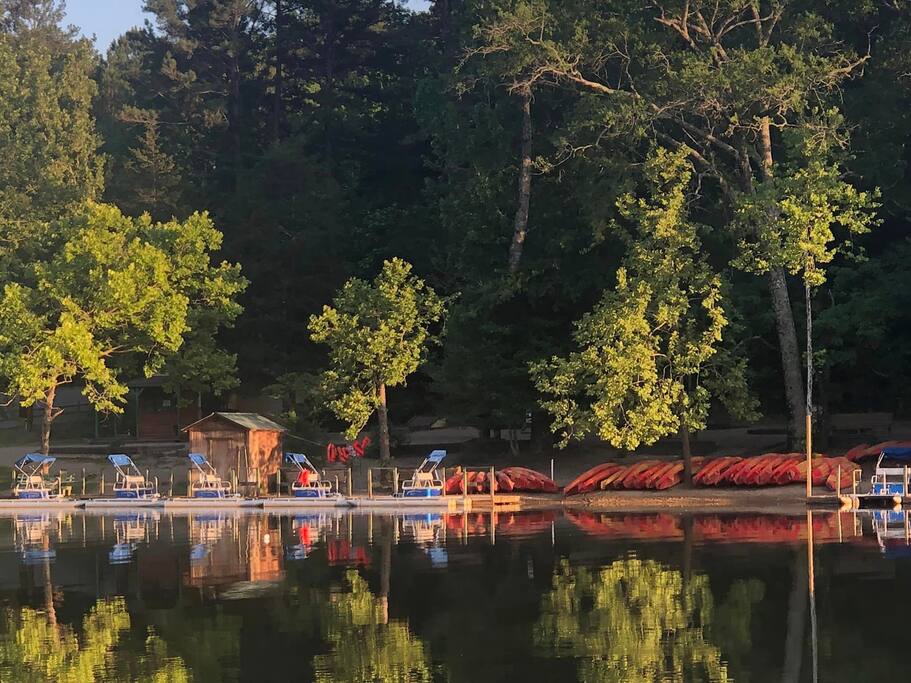 Beaver's Bend State Park rental area is picturesque too! 