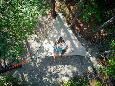 Enjoy this unique GIANT hammock for the whole family!