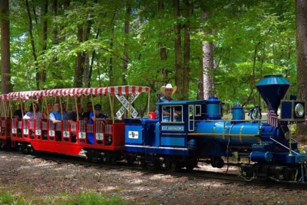 Beaver's Bend Depot train ride is scenic & just the right speed for fun & relaxation! Kids LOVE it!!