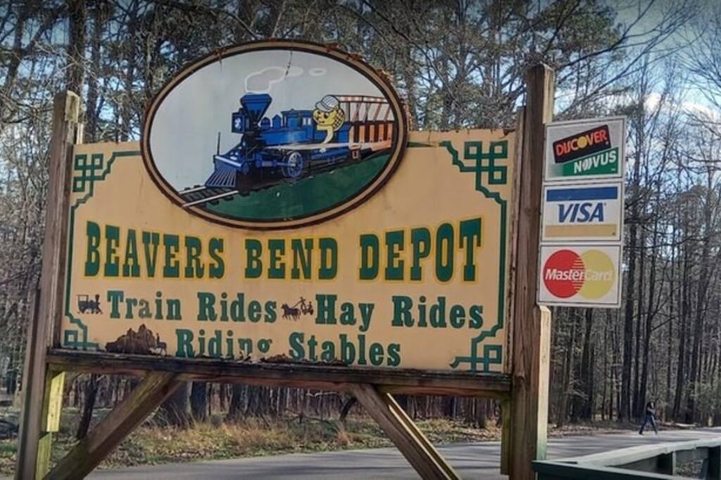 A favorite local attraction is Beaver's Bend Depot! This is sure to be a hit for the kids! (Trail rides may be booked in advance for peek times.)
