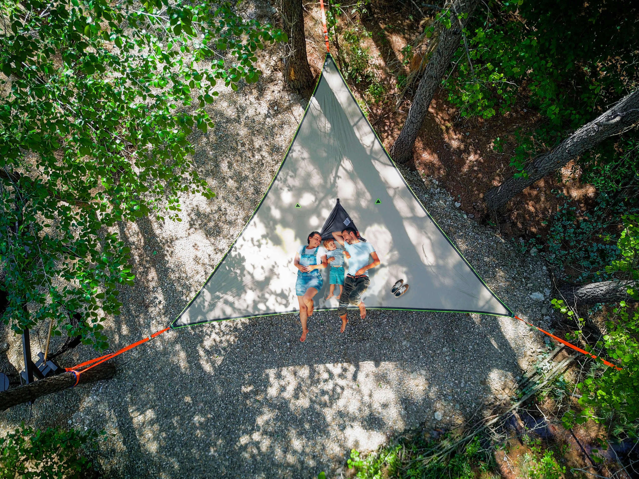 Enjoy this unique GIANT hammock for the whole family!