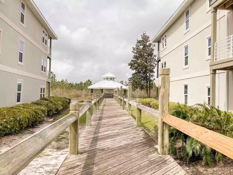 The gazebo can be accessed using the boardwalk between buildings B and C. The gazebo can be accessed using the boardwalk between buildings B and C. - Sunny Rays - A Trio of Water Wonders! - Orange Beach