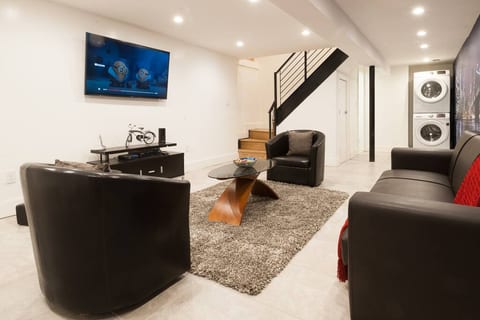 55" TV (Living Room) Washer and Dryer