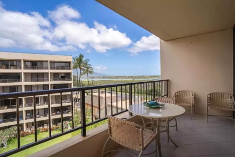Picture taken from our lanai, facing the West Maui mountains & Wildlife Refuge.