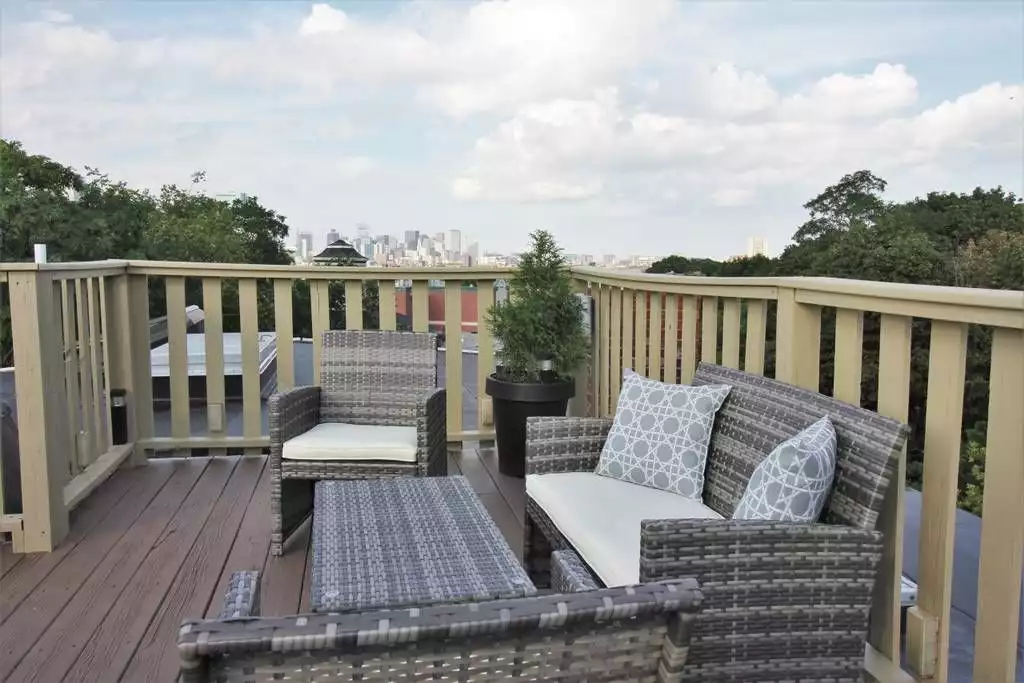 Roof top deck with city views Roof top deck with city views - Special! Modern City Triplex *Close to center - Boston