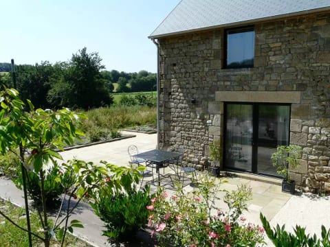 Rear patio , best place for breakfast!