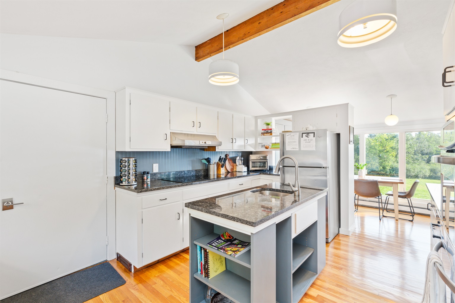 Kitchen with new granite counters, induction stove top including coffee and basic spices - Dublin Field House - Dublin