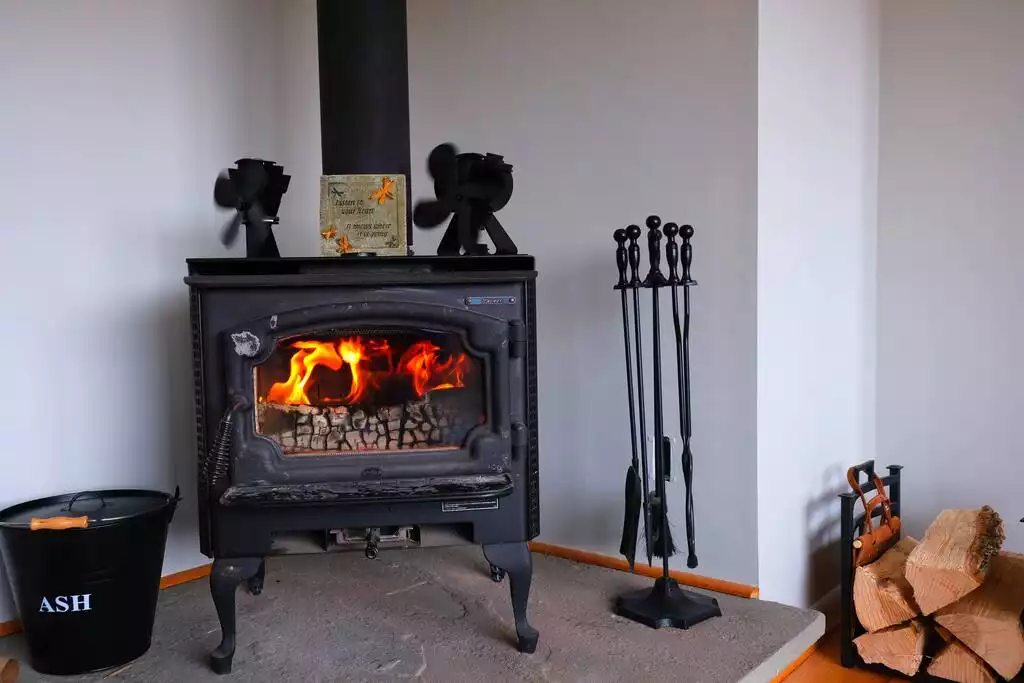 Fires in the woodstove are so soothing. Fires in the woodstove are so soothing. - Private Getaway With Hottub, GamesRoom & Woodstove - Roxbury