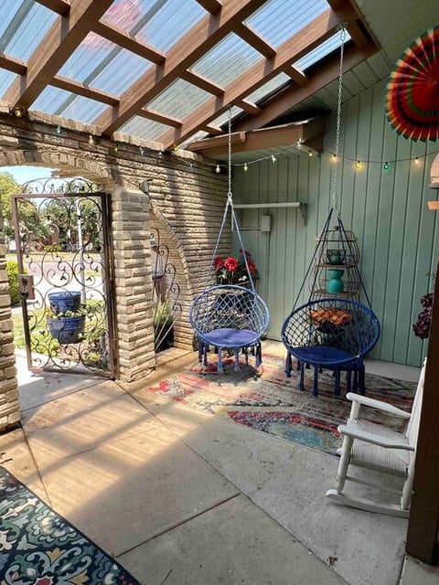 Sunroom at front entry- perfect for morning coffee