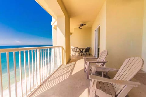 Expansive private balcony