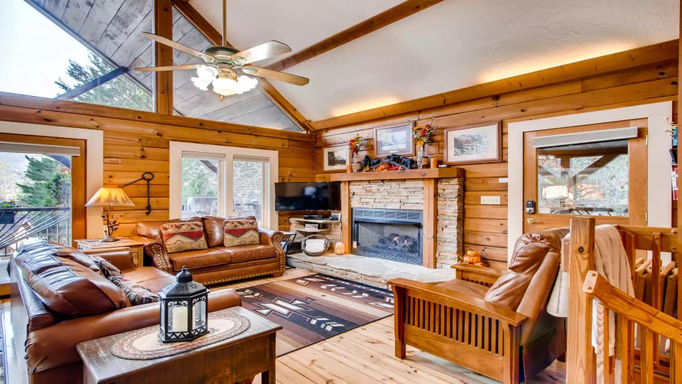 Relax while taking in the views through the massive windows of The Summit!