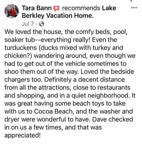 Lake Berkley Villa