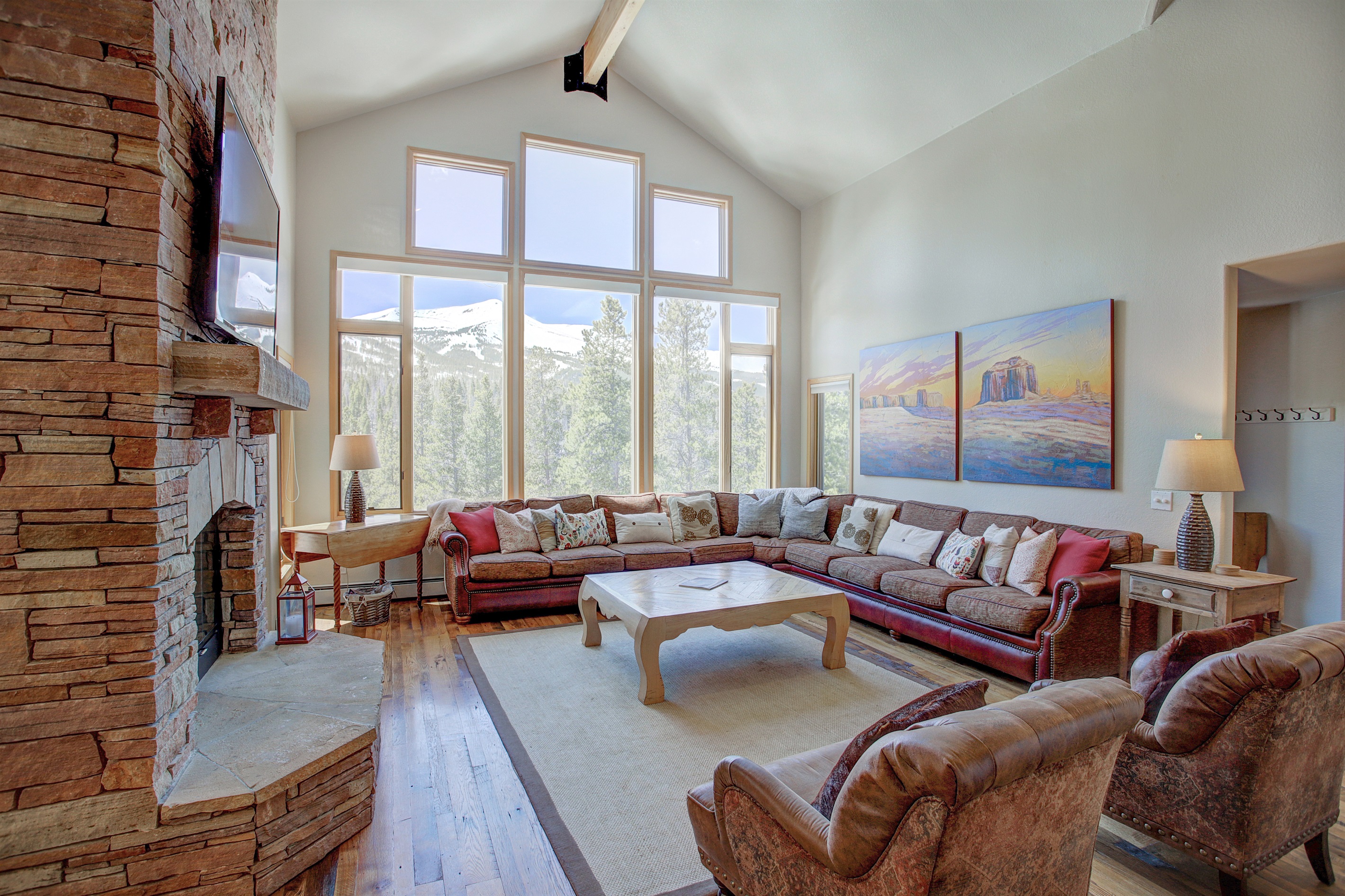 Views that backup to the National Forest.