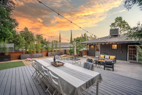 Enjoy beautiful Templeton evenings on the patio.