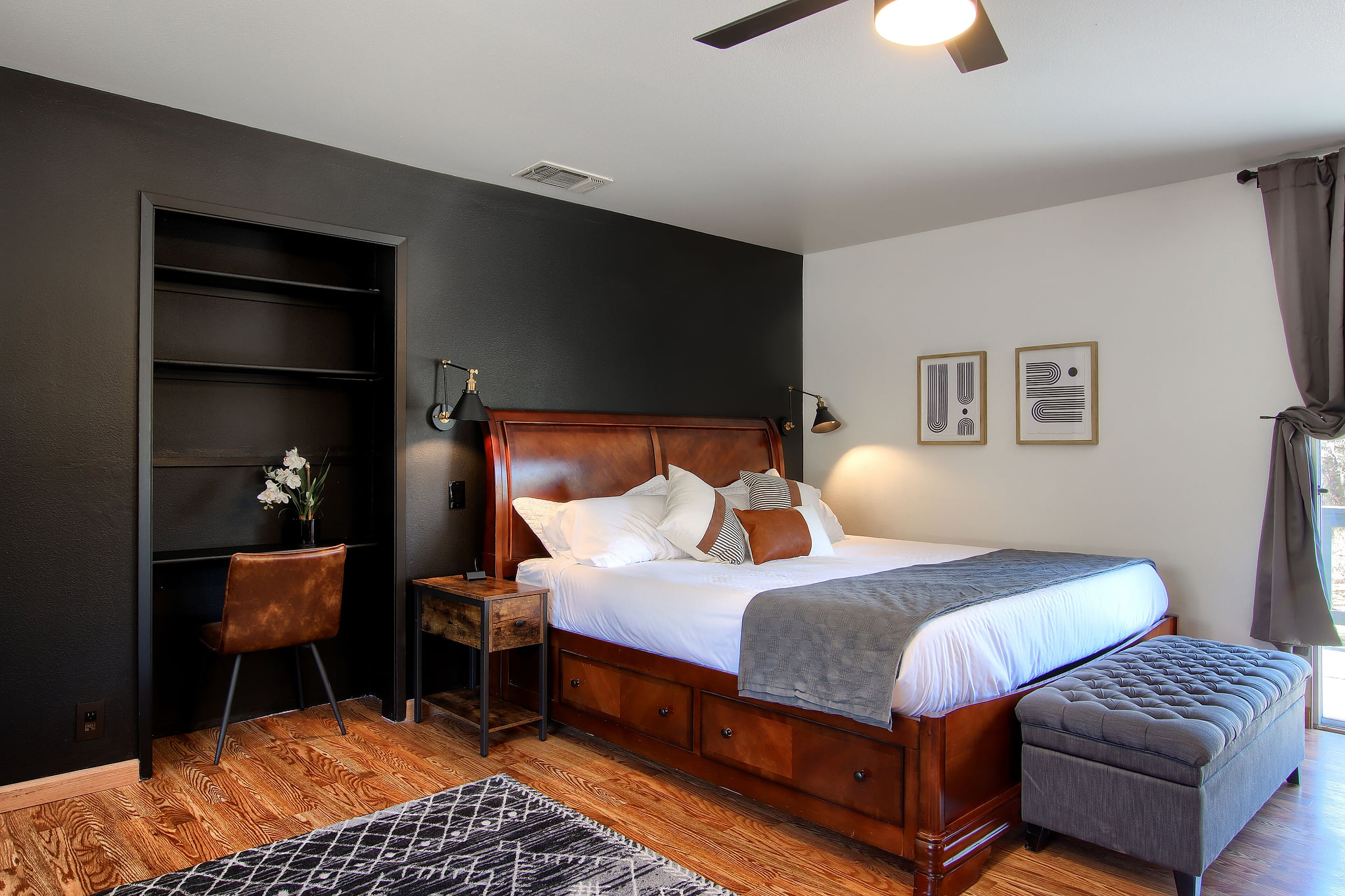 Master Room | King bed | Walk out to enjoy the outdoors!  