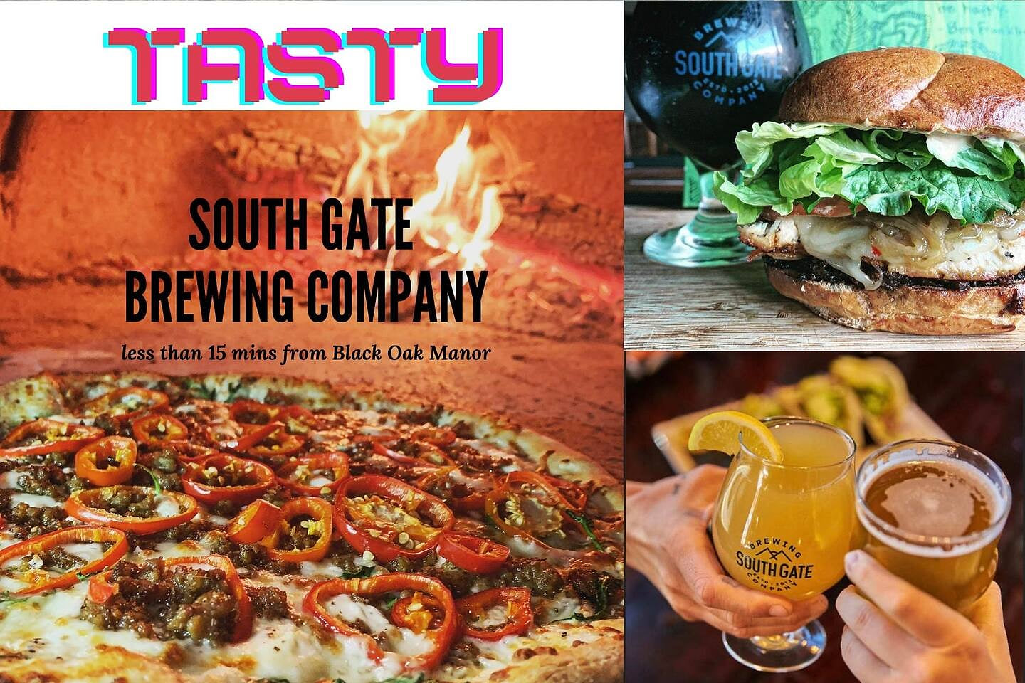 South Gate Brewing in Oakhurst.  Another one of our favorites for food and beverages!  