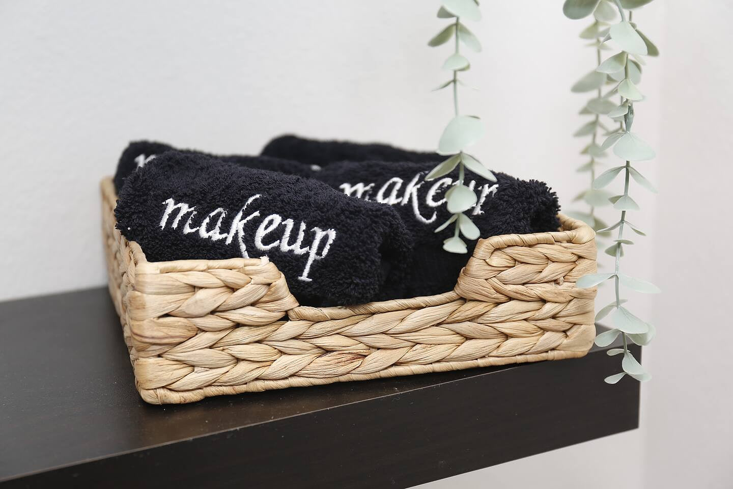 Makeup towels in addition to bath towels, pool towels, hand towels, etc.