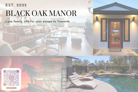 Black Oak Manor!  Enjoy a family get together near Yosemite and Bass lake.  Sleeps 22!