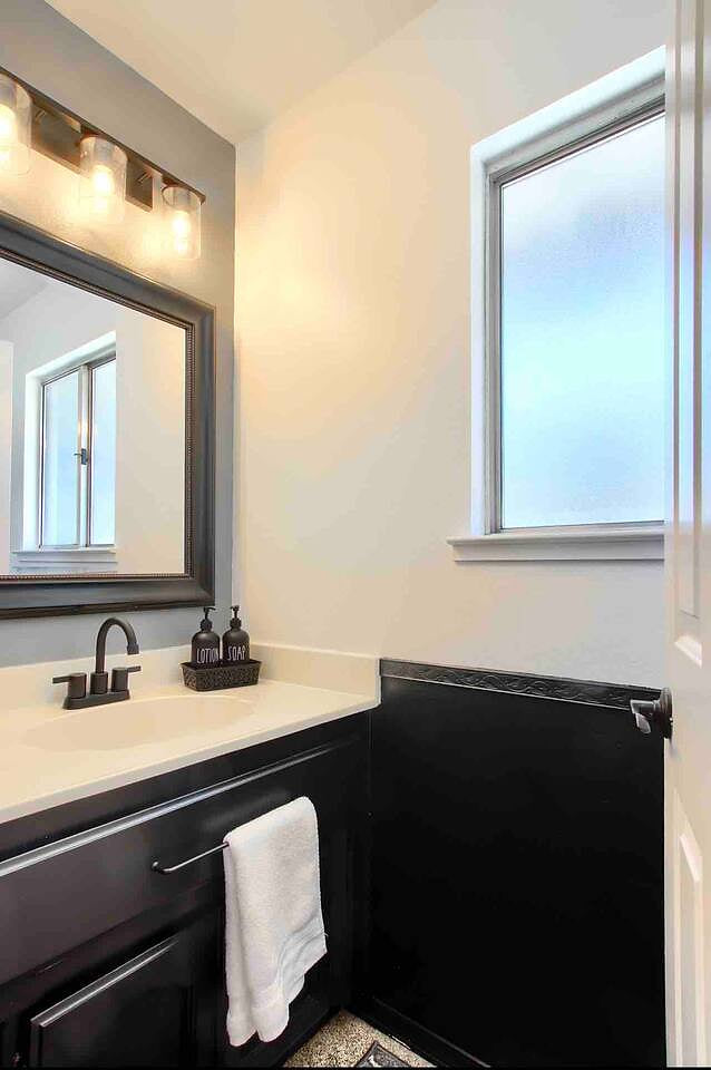 Half bathroom on main level